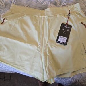 Duluth Trading Light Yellow Athletic Shorts